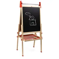 Eurekakids Alt-i-1 Træ Staffeli Med Whiteboard