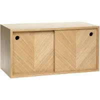 Hubsch Herringbone hylde Eg