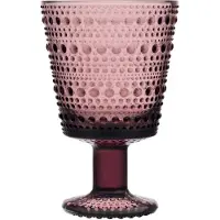 Iittala Kastehelmi glas på fod 26cl 2 stk Lyng