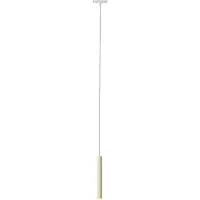 QAZQA Moderne hvid og beige pendellampe til 1-faset skinnesystem - Slimline Keno