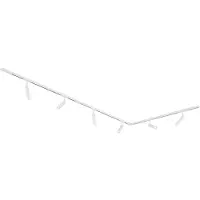 QAZQA Moderne skinnesystem med 6 hvide spotlights 1-faset - Slimline Uzzy