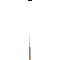 QAZQA Moderne mørk bronze pendellampe til 1-faset skinnesystem - Slimline Keno