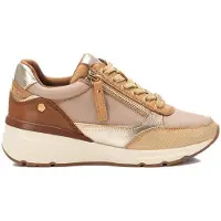 Carmela Carmelatil kvinder. 16182506-HIELO Sneakers i læder 161825 beige (37), 3-5 cm, Lynlås, Casual