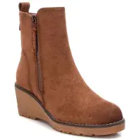 Refresh Refreshtil kvinder. 17100903-CAMEL Ankelstøvler 171009 brun -Hælhøjde: 6cm (41), 5-8 cm, Lynlås, Casual