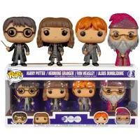 Funko POP! Harry Potter Pakke Med 4 Figurer: Harry Hermione Dumbledore Ron