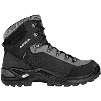 Lowa - Varme vandresko - Renegade Warm GTX Mid Black/Grey til UnisexLæder - Størrelse 41 - Sort
