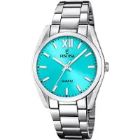 Festina Dameur F20622-D Boyfriend Turkis/Stål Ø36.8 mm
