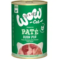 WOW Cat Økonomipakke Adult 12 x 400 g - Ren kylling