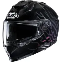 HJC i71 Celos MC5 Integralhjelm Sort/Krom XL