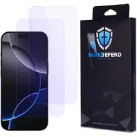 BlueDefend iPhone 16 Pro Max Anti-Blue Light Skærmbeskyttelse Hærdet Glas - 2 stk.