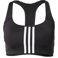 Adidas Sports Bh Power Impact Medium Support 3-stripes - Sort/hvid Kvinde, størrelse XS A-B