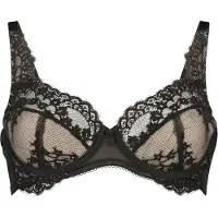 Hunkemoller BH 'Daisy' beige / sort