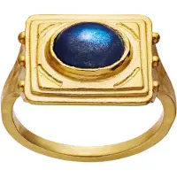 Maanesten Ring 'ROXANNE' blå / gul