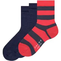 Falke Sokker navy / rød