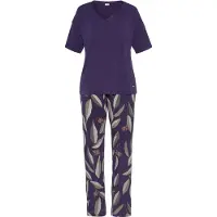 LASCANA Pyjamas beige / oliven / mørkelilla / gammelrosa