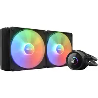 NZXT Kraken 240 RGB - Processors flydende kølesystem - (for: LGA115x Socket, LGA1200, LGA1700, AM4, AM5, sTRX4, TR4) - kobber - 120 mm - mat sort