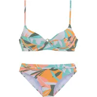 Sunseeker Bikini ecru / turkis / gran / mørkeorange