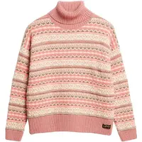 Superdry Superdrytil kvinder. W6110617A Tekstureret stribemønster i jersey, beige (S), Casual, Bomuld
