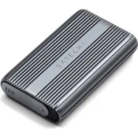 Satechi M.2 -kabinet - NVME SSD -kabinet - Underst?tter USB4 40 Gbps op til 16TB aluminiumskabinet med silikone -pin polycarbonathus og USAP SSD