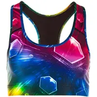 Winshape Sports-BH 'SB101' blå / grøn / lilla / fuchsia