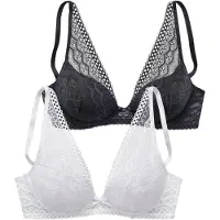 Petite fleur BH sort / hvid
