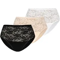 TEYLI Panty 'Violetta' beige / sort / hvid