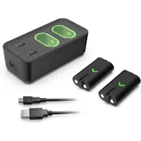 Subsonic SA5704, Xbox One, Xbox Series S, Xbox Series X, Batteriopladningssæt, Sort, USB, Ledningsført, 0,8 m