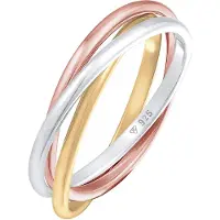 Elli Ring 'Trio' guld / rosa guld / sølv