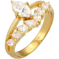 Elli PREMIUM Ring guld / transparent