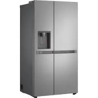 LG GSLC41PYPE - Køleskab/fryser - side-by-side med vanddispenser, isdispenser - bredde: 91.3 cm - dybde: 73.5 cm - højde: 179 cm - 641 liter - Klasse E - prime-sølv