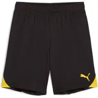 Puma Fodboldshorts teamGOAL - Sort/Gul Børn, størrelse 164 cm