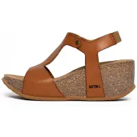 Bayton Sandaler med rem 'Madrida' camel / sort