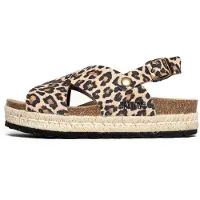 Bayton Sandaler med rem 'Leida' beige / lysebrun / sort