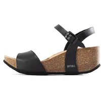 Bayton Sandaler 'Maya' grå / sort