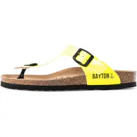 Bayton Pantoletter 'Mercure' lemon / sort