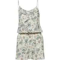 KOROSHI Jumpsuit dueblå / brun / hvid