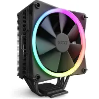 NZXT T120 RGB - Processor-køler - (for: LGA115x Socket, LGA1200, LGA1700, AM4, AM5) - aluminium og kobber - 120 mm - sort
