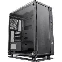 Thermaltake Core P6 TG - Mid tower - SSI CEB - sidepanel med vindue (hærdet glas) - ingen strømforsyning (PS/2) - sort - USB/Lyd