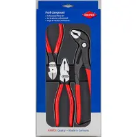 Knipex 00 20 10, Tangsæt, 3 mm, Plast, Rød, 170 mm, 40 mm