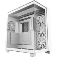 NZXT H series H9 Elite - Mid tower - ATX - sidepanel med vindue (hærdet glas) - ingen strømforsyning - hvidmatteret - USB/Lyd