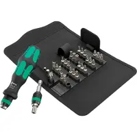 Wera 05057114001, 30 stk, Skruenøgle, Firkant, Torx Plus, 1/4, TX10, TX15, TX20, TX25, TX30, TX40, TX8, TX9, 2,2.5,3,4,5,6 mm, 0, 1, 2, 3