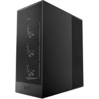 NZXT H series H7 Flow - Mid tower - udvidet ATX - sidepanel med vindue (hærdet glas) - ingen strømforsyning (ATX) - mat sort - USB/Lyd
