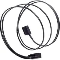 Silverstone CP11 - SATA-kabel - Serial ATA 150/300/600 - SATA (hun) til SATA (hun) - 50 cm - 90° stik - sort