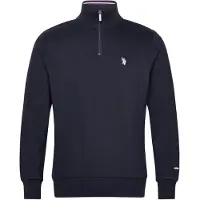U.S. POLO ASSN. Pullover 'UMKurt' safir / blodrød / hvid