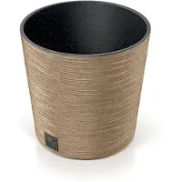 Prosperplast blomsterpotte med indsats lys brun Furu Round 30 cm