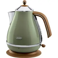 De'Longhi Icona Vintage KBOV 2001.GR - Kedel - 1.7 liter - 2 kW - oliven