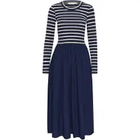 Inwear Kjole 'Dagnama' mørkeblå / hvid