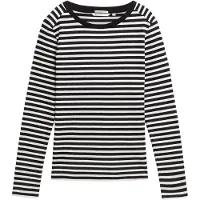 Tom Tailor 1043085 Striped Interlock T-shirt Med Lange ærmer