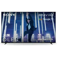 Sony Bravia 8 K-77XR80 - 77 Diagonal klasse (76.7 til at se) OLED TV - Smart TV - Google TV - 4K UHD (2160p) 3840 x 2160 - HDR - self-lit OLED - mørk sølv, vibrationsfinish