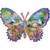 Sunsout Inc - Summer Butterfly - 1000 PC Shaped Jigsaw Puzzle av Artist: Lori Schory - MPN# 95092